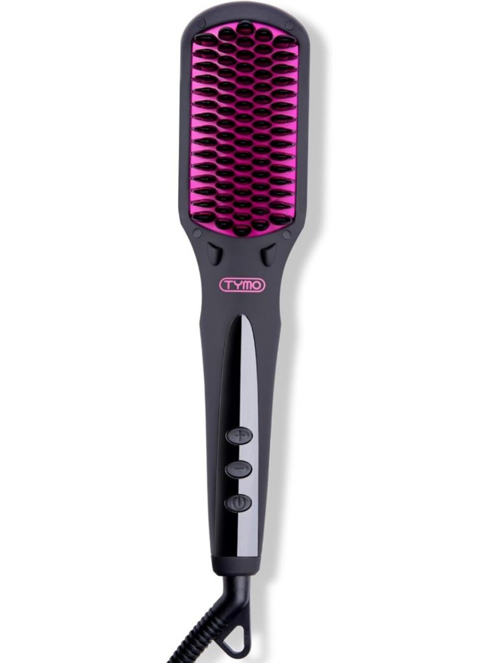 Ionic Hair Straightener Brush - One-Step Hot Comb, 16 Temp Settings, LCD